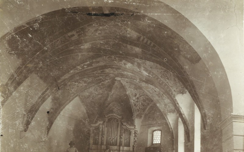  Huszka József: A székelydályai református templom szentélye, 1903. MÉM MDK, Fotótár, ltsz. 80.318P.