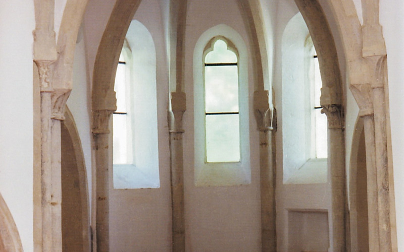 Sopron, Szent Jakab-kápolna, szentély (MÉM MDK, Műemlékvédelmi Dokumentációs Központ, Fotótár, ltsz. 162.207N)