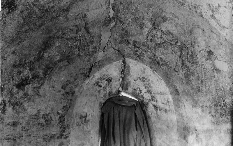 Éber László: A szentély déli fala, 1908. MÉM MDK, Fotótár, ltsz. 10.340N