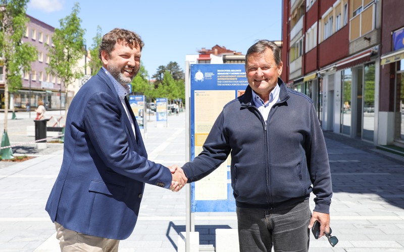 dr. Almássy Kornél, a MÉM MDK igazgatója és dr. Aleksander Jevšek, Muraszombat város polgármestere