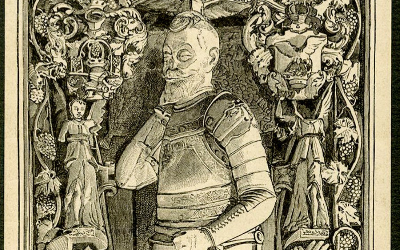 Almakerék, ev. templom, Apafi György síremléke (MÉM MDK, Műemlékvédelmi Dokumentációs Központ, Fotótár, ltsz. 066.511P)
