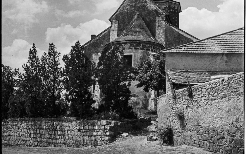 Felsőörs, templom a szentély felől, 1935.