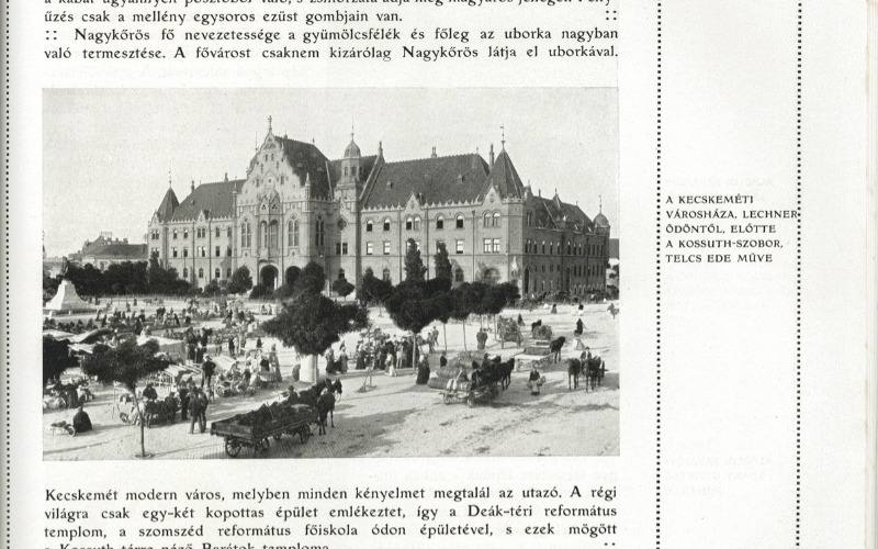 szerk. Káin Ábel: Magyarország, Budapest, Magyar Kir. Államvasutak Igazgatósága, 1909., 360. oldal 