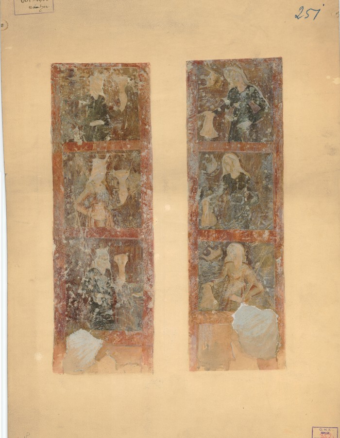 Marosfelfalu, református templom_Okos és balga szüzek_Jámbor Lajos_1908_ltsz. FM 352