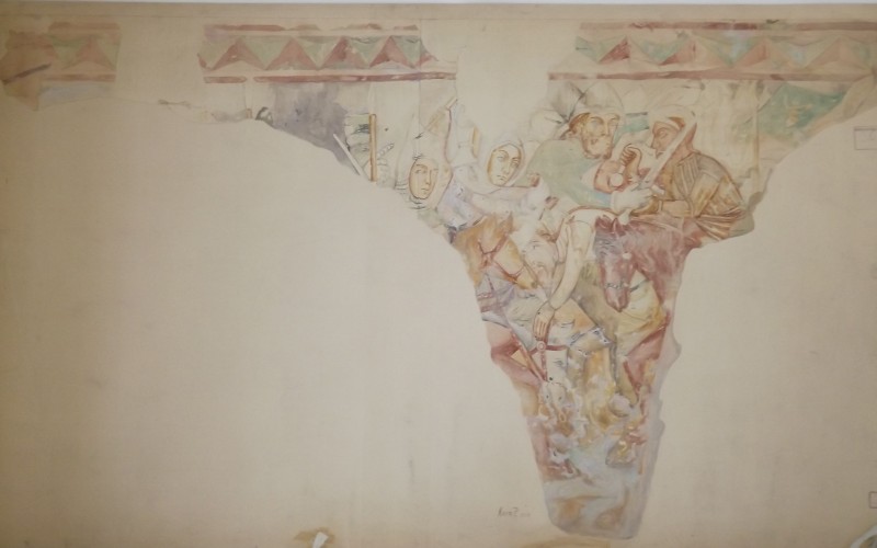 Necpál, római katolikus templom_Szent László-legenda, ütközet_Kern Péter_1910_ltsz. FM 414