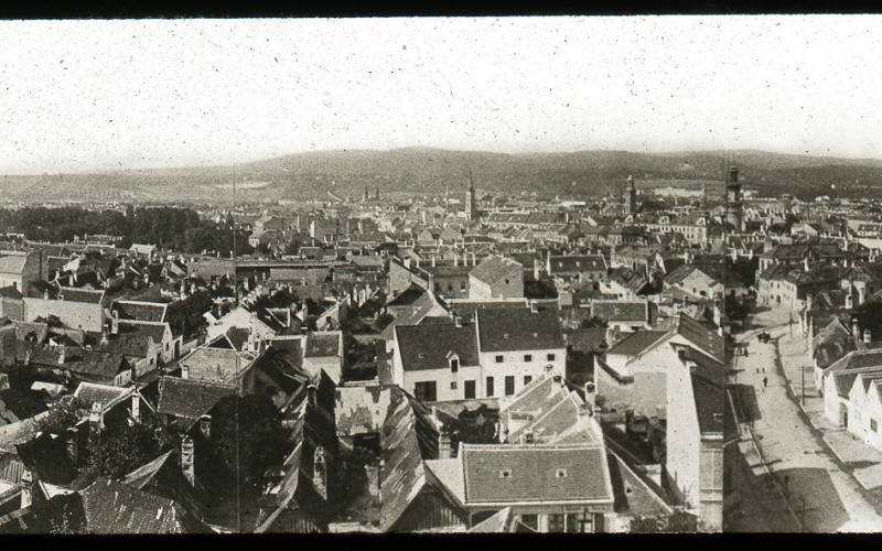 Sopron, látkép, Uránia Szemléltető Taneszközök Gyára, 1920-as évek, Fotótár ltsz. 001.540DP 
