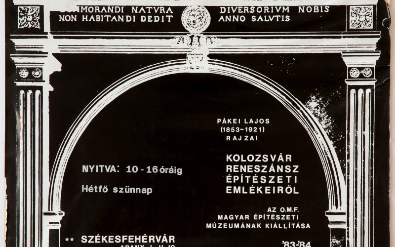Kiállítási plakát az 1980-as évekből. Kép: MÉM MDK Múzeumi Osztály