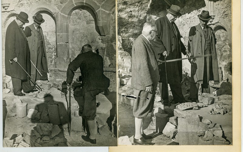 Lux Kálmán, Gerevich Tibor és Schulek János 1942 körül Visegrádon. Tudományos Irattár, Lymbus ltsz. K 1660/28