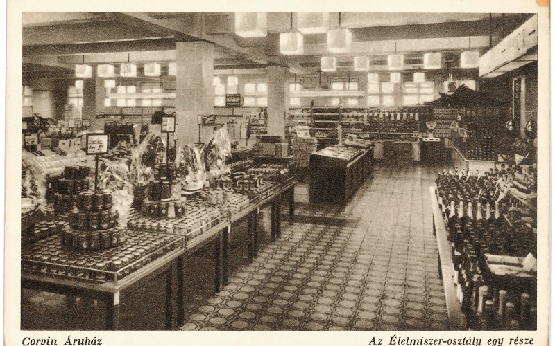 A Corvin Áruház Élelmiszer osztály, 1930-as évek vége