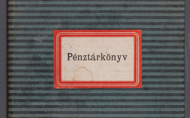 Pénztárnapló Sebestyén Artúr hagyatékából, 1908–1910. MÉM MDK Múzeumi Osztály, ltsz. 70.016.61.1