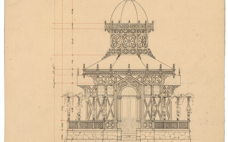 Kolozsvár, pavilon. MÉM MDK Tervtár, ltsz. K 12071