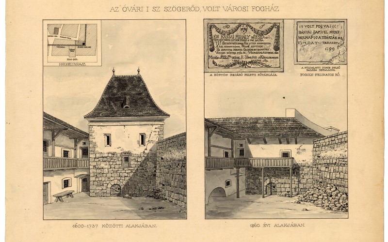 Kolozsvár, Óvári szögerőd, városi fogház 1920. MÉM MDK Múzeumi Osztály, ltsz. 69.021.107