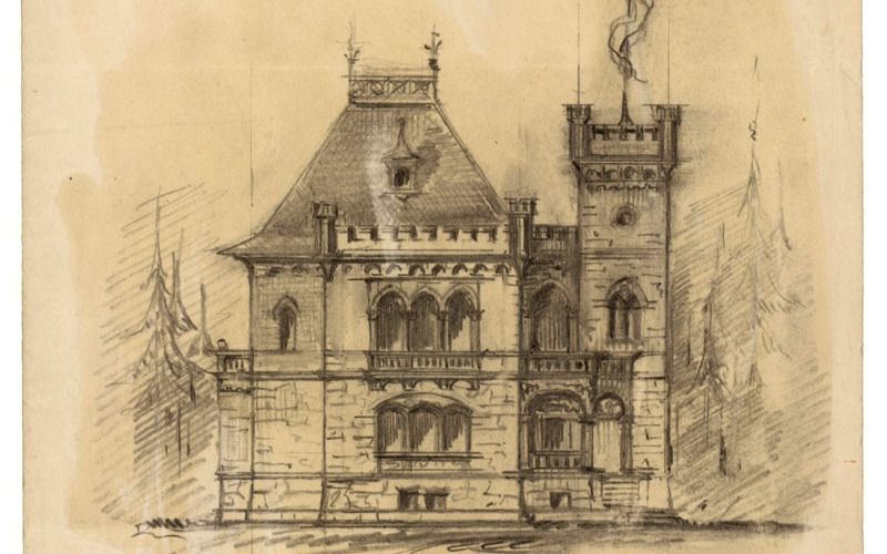 Ismeretlen hely, villa, 1892. MÉM MDK Tervtár, ltsz. K 12062