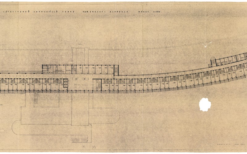 Hoepfner Guido – Rimanóczy Gyula: Szálloda terve a Gellérthegyre, 1935