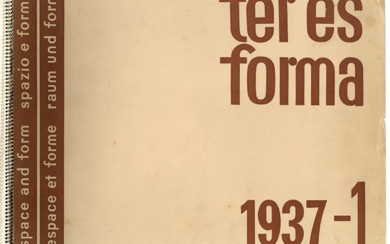 A Tér és Forma 1937. évi januári számának borítója. MÉM MDK Múzeumi Osztály