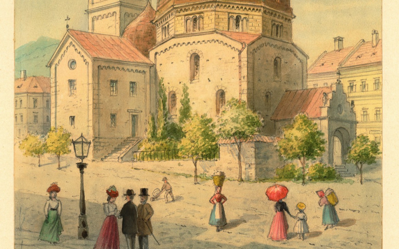 Pécs, r. k. templom, korábban Gázi Kászim pasa dzsámija (Tervtár, ltsz. R 71736)