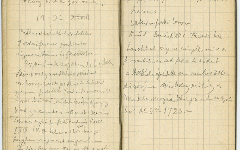 Györke, református templom, vázlatkönyv 1911-ből. (Tudományos Irattár, Lymbus, ltsz. K 105)