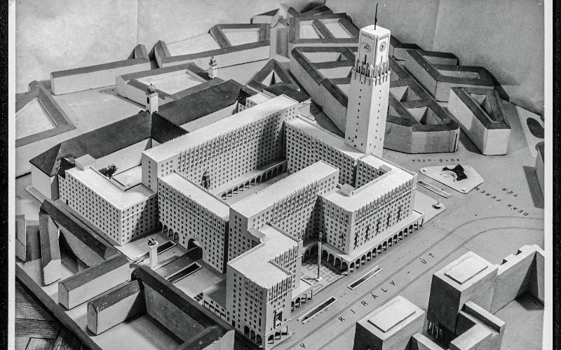 Weichinger Károly – Kertész K. Róbert: A budapesti Központi Városháza makettje, 1940. Fotó: Kozelka Tivadar. MÉM MDK Múzeumi Osztály
