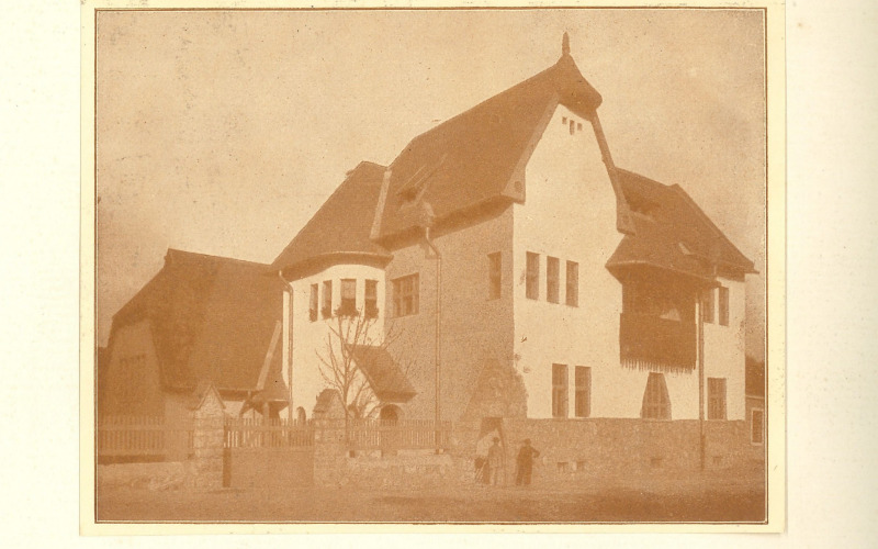 Az óbudai református parókia. Tervezte: Kós Károly és Zrumeczky Dezső. 1908. A Ház 1908. 244.