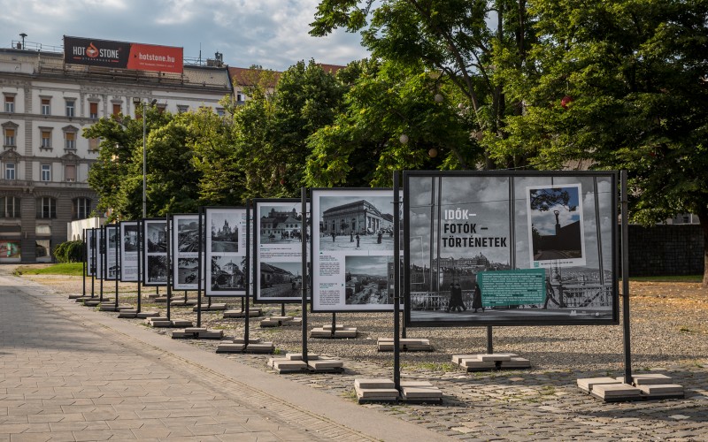Idők-Fotók-Történetek kiállítási arculata - grafika: Kakuk Barbara
