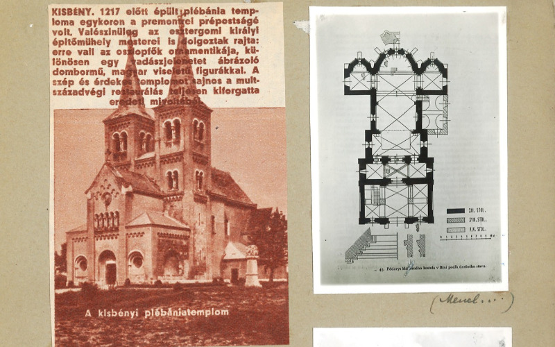 Bény. Csányi-hagyatékban szereplő kartonok: Román építészet. MÉM MDK Fotótár, ltsz. 8186