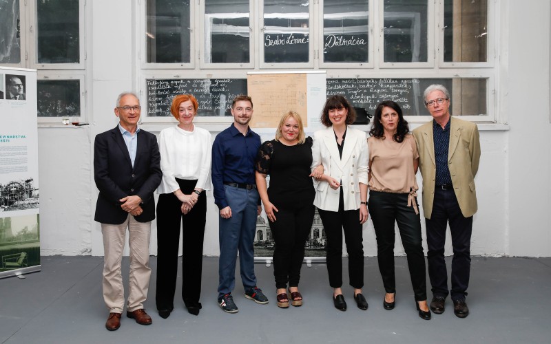 A magyar és a horvát kutatócsoport tagjai, balról: Ritoók Pál, Marina Bagarić, Boris Dundović, Baríné Baldavári Eszter, Sebestyén Ágnes Anna, Tamara Bjažić Klarin, Ferkai András. Fotó: F. Tóth Gábor, MÉM MDK