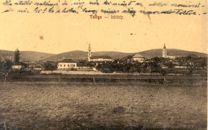 Látkép Rátka felől_Szerencs, képeslap-gyűjtemény