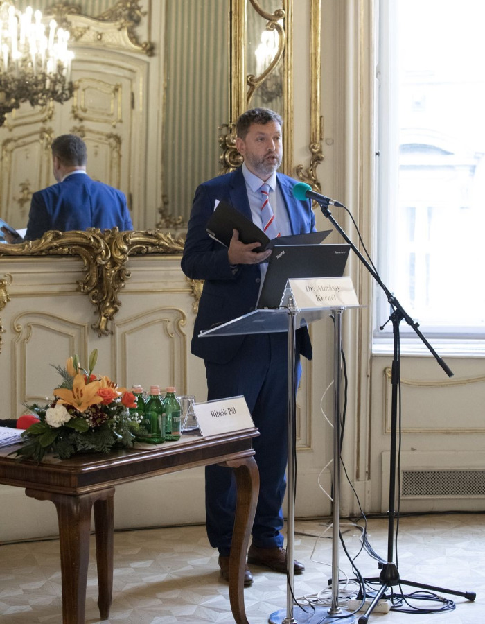 Dr. Almássy Kornél, a Magyar Építészeti Múzeum és Műemlékvédelmi Dokumentációs Központ igazgatója