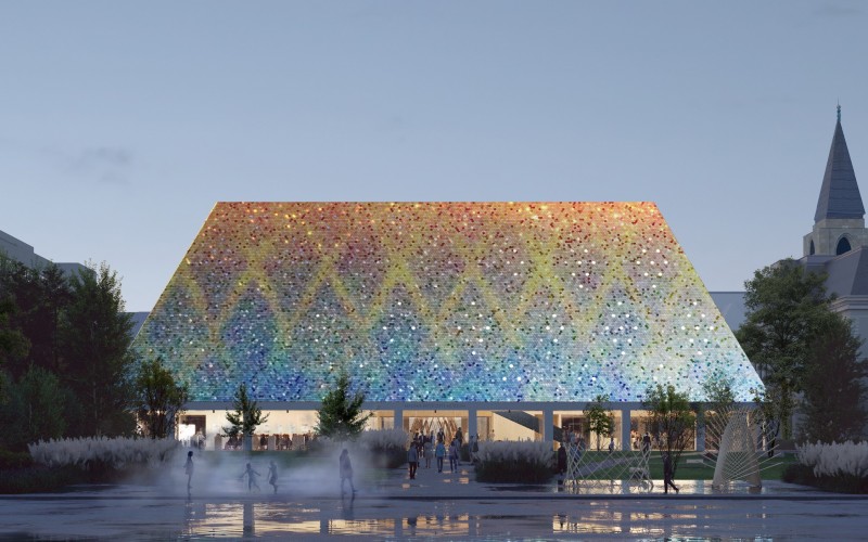 Magyar Építészeti Központ és Múzeum Tervpályázat 2023 1. díj (16. sorszámú pályamű)  BIVAK studio Kft. - Tér és Forma Szeged Építéstervező Kft.
