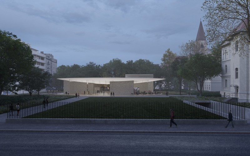 Magyar Építészeti Központ és Múzeum Tervpályázat 2023 3.díj Deichler Jakab Építész Stúdió Kft.–FEJÉRDY és BARTÓK Építészeti Kft.