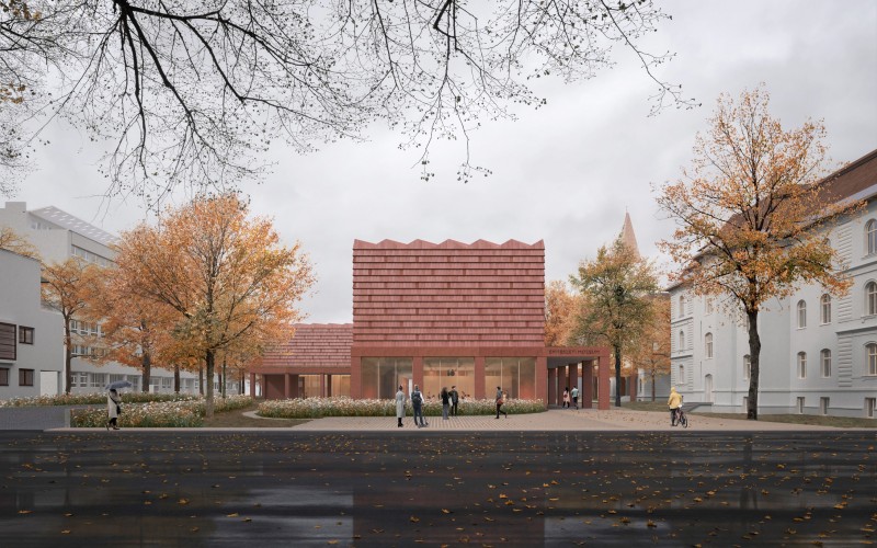 Magyar Építészeti Központ és Múzeum Tervpályázat 2023 Megvétel Balázs Anna–Balázs Tibor–Karlovecz Ádám–Molnár Zsanett–Nagy Júlia-Novák–Mester Petra–Suri Bálint
