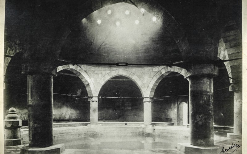 Budapest, Rudas gyógyfürdő, belső összkép, MÉM MDK Fotótár ltsz. 010.543P (Erdélyi Mór, 1934 előtt) 