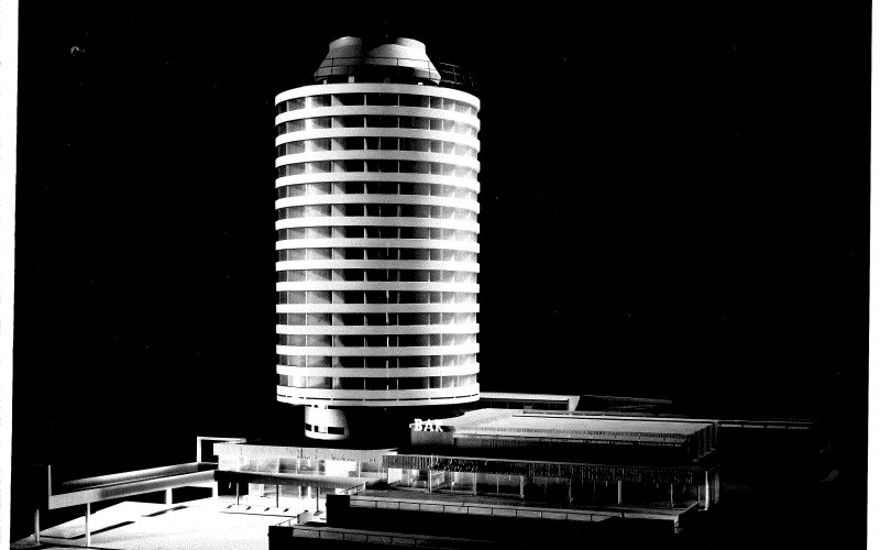 A Budapest Szálló hivatalos építészeti makettjének fényképei Szrogh György hagyatékából, MÉM MDK Múzeumi Osztály gyűjteménye