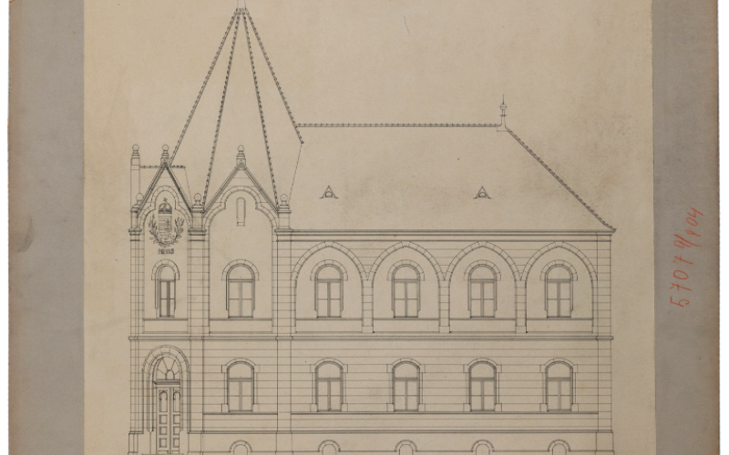 Facset (Facsád), járásbírósági épület, 1904. MÉM MDK Múzeumi Gyűjtemény, ltsz. 73.29.317.