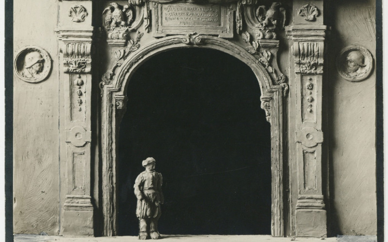 Sopron, Hűségkapu makettje, 1928, MÉM Múzeumi Gyűjtemény
