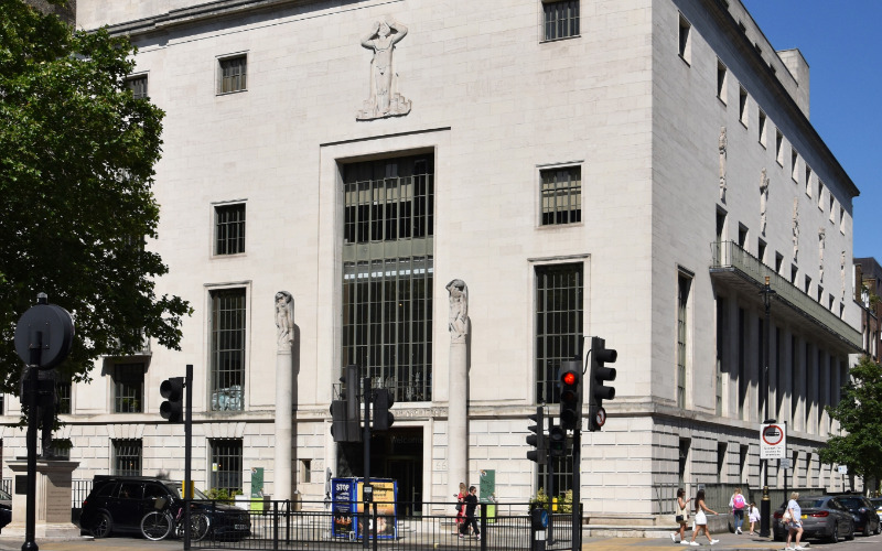 A konferencia helyszíne, a RIBA székháza Londonban. Fotó: Sebestyén Ágnes Anna