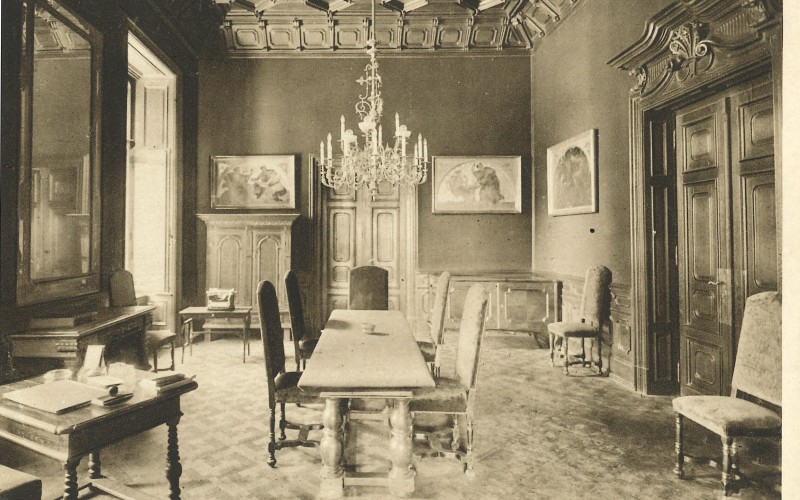Képeslap a Wenckheim-palotáról, 1920-as évek. MÉM MDK, Múzeumi Osztály, Képeslapgyűjtemény.