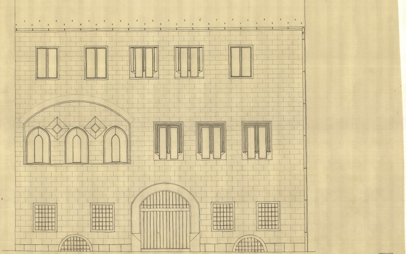 Budapest I., Úri utca 31., főhomlokzat MÉM MDK, Tervtár, ltsz. R 66975