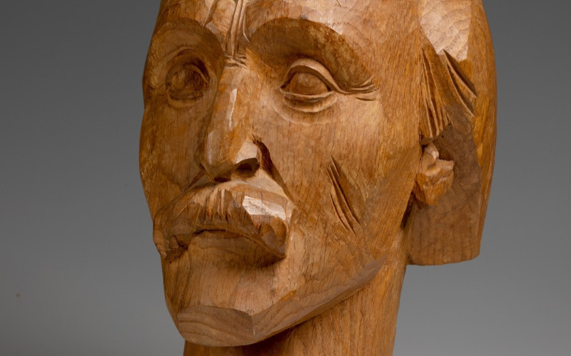 Kós Károly második gyermeke, Kós András szobrász több változatot is készített édesapja portréjából, amelyeknek a Férfiképmás címet adta. fotó: Hack Róbert