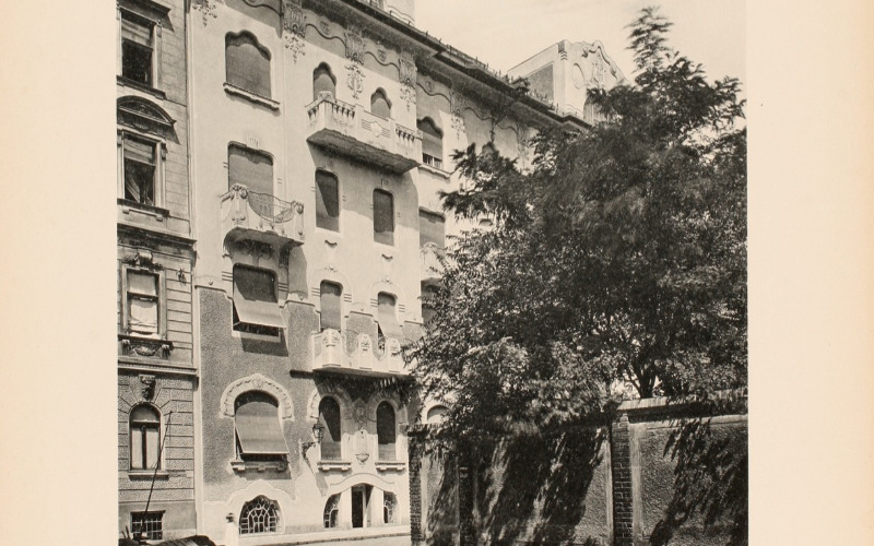 Schroll A. & Co., Budapest új épületei, ca. 1908. 39. lap: Budapest VIII. ker. Szűz utca 5-7.