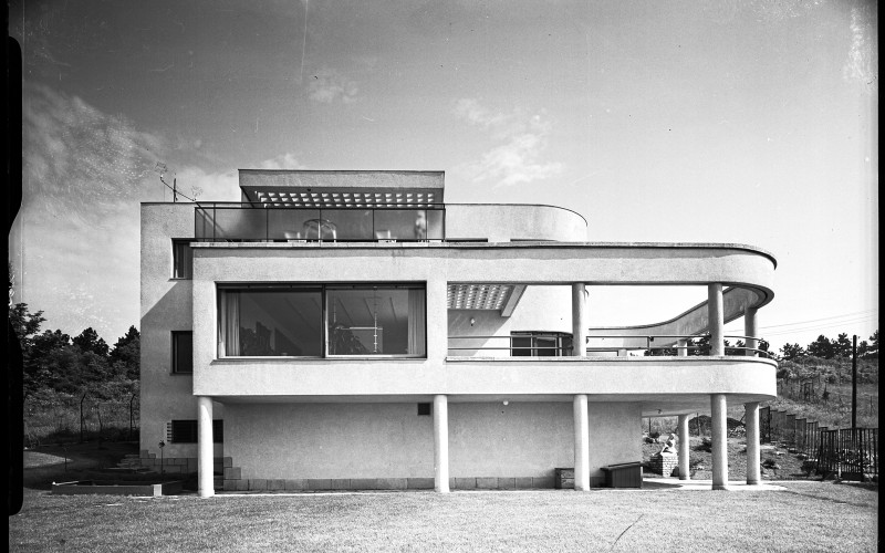 Fischer József: Járitz-villa, Budapest, II. ker., Baba utca 14., 1943. MÉM MDK Műemlékvédelmi Dokumentációs Osztály, Fotótár, fotó: Seidner Zoltán