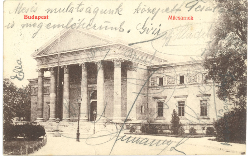 A Műcsarnok képeslapon. 1906 k. 