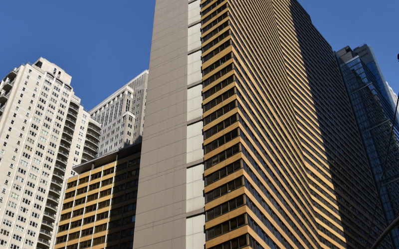The Americana of New York (ma Sheraton Hotel), New York City, 1960–62, tervező: Morris Lapidus, Liebman & Associates, statikus: Pécsi Eszter. Fotó: Sebestyén Ágnes Anna, 2025