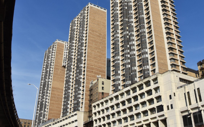 Bard-Haven Towers, Columbia University, New York City, 1970–71, tervező: Brown, Guenther, Battaglia & Seckler, statikus: Pécsi Eszter. Fotó: Sebestyén Ágnes Anna, 2025