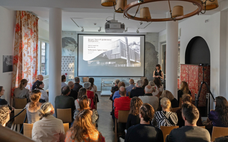 Sebestyén Ágnes Anna főmuzeológus előadása. Fotó: F. Tóth Gábor, MÉM MDK