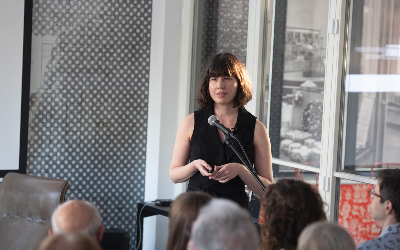 Sebestyén Ágnes Anna főmuzeológus előadása. Fotó: F. Tóth Gábor, MÉM MDK