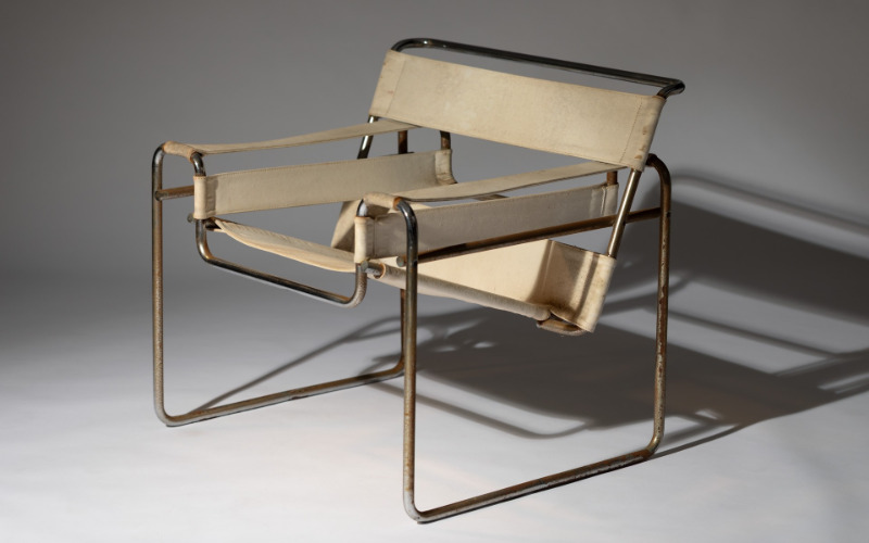 Vaszilij-szék a Breuer-nyaralóból, tervezte: Breuer Marcell, gyártotta a Knoll (?), 1960-as évek. CCMHT vásárlás, fotó: F. Tóth Gábor és Hack Róbert, MÉM MDK