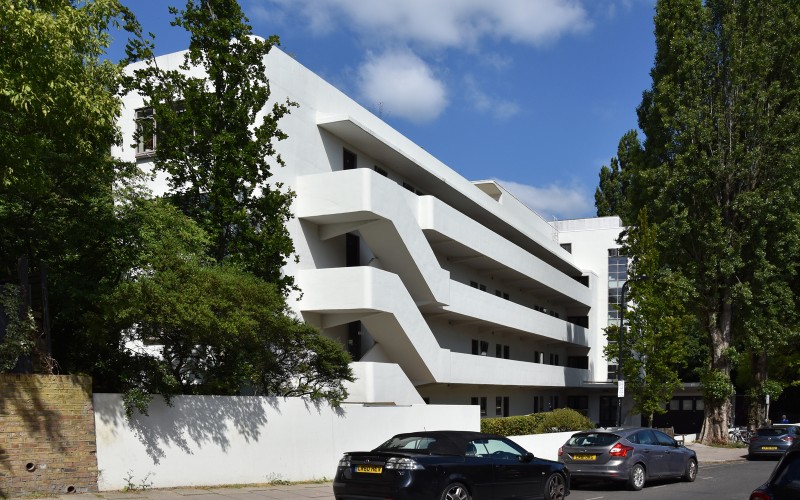 Lawn Road Flats, London, tervezte: Wells Coates, 1934 © fotó: Sebestyén Ágnes Anna, 2024