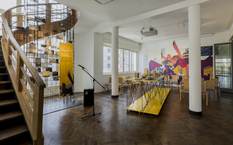 A Breuer, Goldfinger és más magyarok. – Brutalista építészetünk itthon és odaát című kiállítás 2026. március 12-én a Walter Rózsi-villában (Fotó: Nyirkos Zsófia/ MÉM MDK)