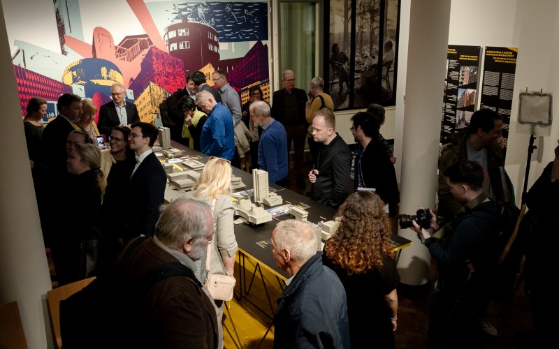 A Breuer, Goldfinger és más magyarok. – Brutalista építészetünk itthon és odaát című kiállítás megnyitója 2026. március 12-én a Walter Rózsi-villában (Fotó: Wachsler Vica/ MÉM MDK)